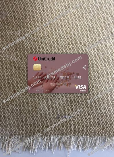 Italy UniCredit Bank visa debit card photolook front